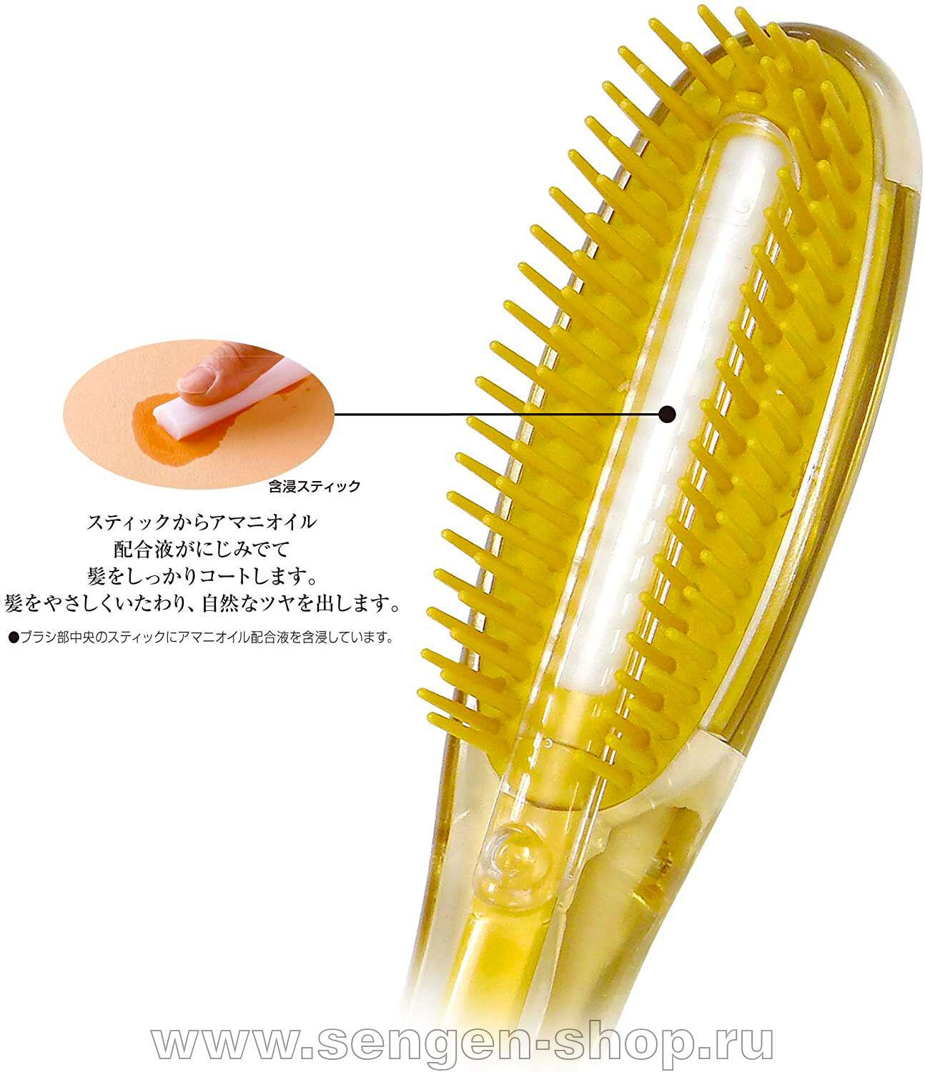Ikemoto brush щетка для ухода и восстановления поврежденных волос с гиалуроновой кислотой