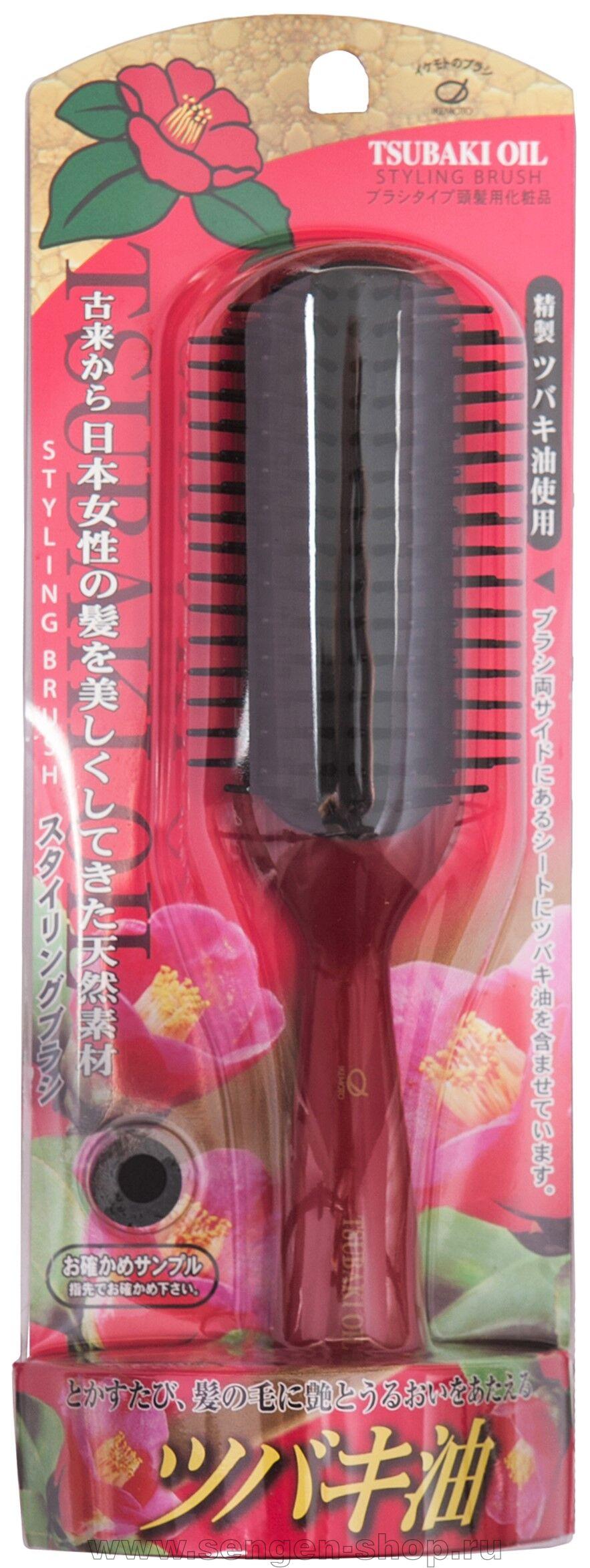 Ikemoto щетка для укладки волос с ароматом розы большая